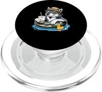Loup Boba Perle Thé au Lait Loups PopSockets PopGrip pour MagSafe