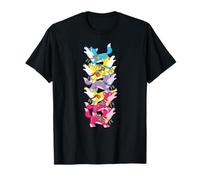 Loup coloré arc-en-ciel rentrée scolaire enfants garçons filles T-Shirt