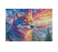 Loup coloré étoilé 300 Pieces Casse-tête Expert Confirmé en Carton Épais Rigide Cosmos, nébuleuse et rayonnement Très Difficile Niveau Expert Motif Complexe Cadeau Anniversaire Premium 300 PCS