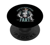 Loup Cow-Boy Sarcastique Disant Que s'ils parlent, pète, Femmes et Hommes PopSockets PopGrip Adhésif