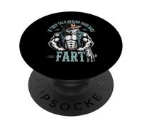 Loup Cow-Boy Sarcastique Disant Que s'ils parlent, pète, Femmes et Hommes PopSockets PopGrip Adhésif