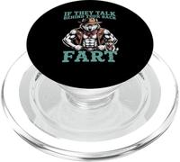 Loup Cow-Boy Sarcastique Disant Que s'ils parlent, pète, Femmes et Hommes PopSockets PopGrip pour MagSafe
