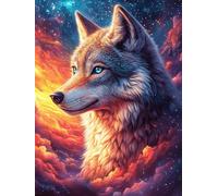Loup dans la forêt magique 1000 Pièces Puzzle Personne Âgée En Carton Rigide Scène de conte de fées dessin animé Facile Débutant Anti-Stress Stimulation Cognitive Loisir Créatif Petit Prix Premium 100