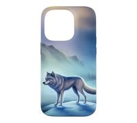 Loup de Glace dans Un Paysage d'hiver dans l'Arctique Coque pour iPhone 14 Pro
