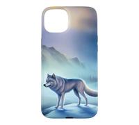 Loup de Glace dans Un Paysage d'hiver dans l'Arctique Coque pour iPhone 15 Plus