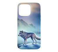 Loup de Glace dans Un Paysage d'hiver dans l'Arctique Coque pour iPhone 15 Pro Max