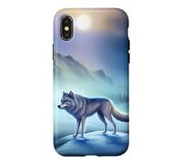 Loup de Glace dans Un Paysage d'hiver dans l'Arctique Coque pour iPhone X/XS