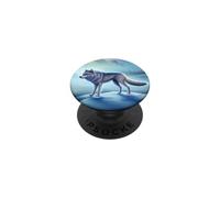 Loup de Glace dans Un Paysage d'hiver dans l'Arctique PopSockets PopGrip Adhésif