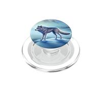 Loup de Glace dans Un Paysage d'hiver dans l'Arctique PopSockets PopGrip pour MagSafe