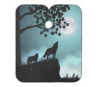 Loup De La Lune Du Soir Blouse Coiffeur Anti-Taches Cape De Coupe Accessoires Robe De Coiffure Pour Instituts De Beauté Coiffeurs Barber 140X168Cm