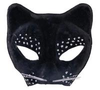 Loup de panthère noire (masque face visage) Taille unique