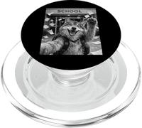 Loup Dernier Jour d'école Summer Break Funny Meme Selfie PopSockets PopGrip pour MagSafe