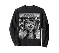 Loup Dernier Jour d'école Summer Break Funny Meme Selfie Sweatshirt