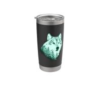 loup des forêts Gobelet isotherme en acier inoxydable double paroi