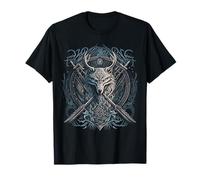 Loup d'Odin Fenrir Homme du Nord Valhalla Mythologie T-Shirt