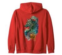 Loup d'Odin - Mythologie Nordique Viking Nordique Sweat à Capuche