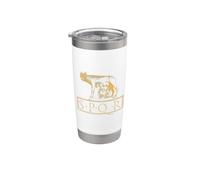 Loup du Capitole SPQR Gobelet isotherme en acier inoxydable double paroi