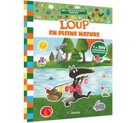 MES AUTOCOLLANTS MALINS - LOUP EN PLEINE NATURE