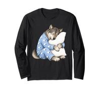 Loup endormi dans Un Pyjama Mignon Manche Longue