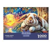 Loup endormi Puzzle Adulte 1000 Pièces De Qualité Supérieure : Le Challenge Éducatif Réussit - en Cadeau pour Adultes comme pour Jeunes (14+) 52x38cm/1000pcs