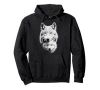 Loup et louveteau Hommes Amoureux des Loups Femmes Loup Sweat à Capuche