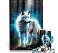 Loup fantôme Puzzle 1000 pièces pour Adultes Défi Difficile pour soulager Le Stress est idéal comme Cadeau pour Toute la Famille 38x26cm