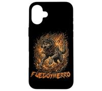Loup féroce brisant Les chaînes de feu en Fer - Art Graphique Coque pour iPhone 16 Plus