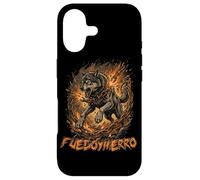 Loup féroce brisant Les chaînes de feu en Fer - Art Graphique Coque pour iPhone 17