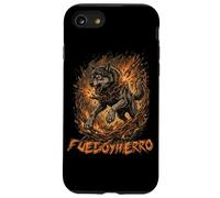 Loup féroce brisant Les chaînes de feu en Fer - Art Graphique Coque pour iPhone SE (2020) / 7/8