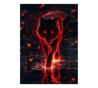 Loup Feu Eau 1000pcs Mini Puzzle pour Adultes Difficile
