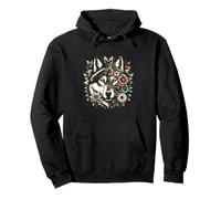 Loup floral - Demi-visage - Demi-visage - Faune sauvage Sweat à Capuche