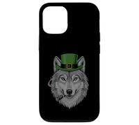 Loup fumant St Patrick Funny Wolf Smoking Husky Irish Coque pour iPhone 12/12 Pro
