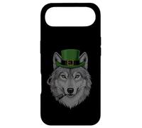 Loup fumant St Patrick Funny Wolf Smoking Husky Irish Coque pour iPhone Air