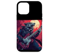 Loup-garou à bascule avec guitare électrique pour une ambiance sauvage Coque pour iPhone 12 mini