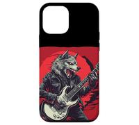 Loup-garou à bascule sauvage avec guitare électrique pour fans Coque pour iPhone 12 mini