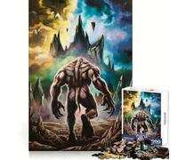 Loup-Garou dans Un Paysage Fantastique Puzzle de 1000 pièces pour Adolescents Activité de Concentration et de Loisirs Assemblage serré Cadeau attentionné (38x52cm)