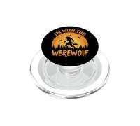 Loup-Garou d'halloween Je suis avec Le Loup-Garou PopSockets PopGrip pour MagSafe