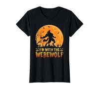 Loup-Garou Hurlant, Je suis avec Le Loup-Garou T-Shirt Graphique avec Valeur