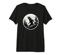 Loup-Garou Hurlant Pleine Lune T-Shirt Haut de Gamme