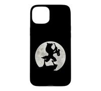 Loup-Garou Jouant du Saxophone en Pleine Lune Coque pour iPhone 15 Plus