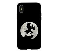 Loup-Garou Jouant du Saxophone en Pleine Lune Coque pour iPhone X/XS
