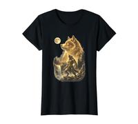 Loup-Garou Pleine Lune Fantasy Wolf T-Shirt Graphique avec Valeur