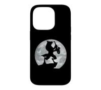 Loup-Garou Pleine Lune Jouant du Saxophone Coque pour iPhone 14 Pro