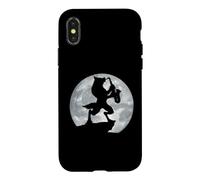 Loup-Garou Pleine Lune Jouant du Saxophone Coque pour iPhone X/XS
