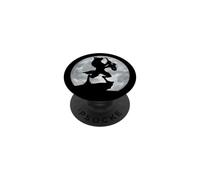 Loup-Garou Pleine Lune Jouant du Saxophone PopSockets PopGrip Adhésif