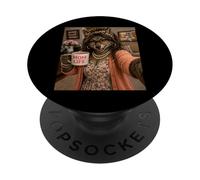 Loup-Garou Selfie Meme Humour Maman Mignon Loup Amour Appréciation PopSockets PopGrip Adhésif