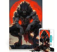 Loup-Garou sous la Lune de Sang Puzzle de 1000 pièces Jeu de création et de développement Personnel Emboîtement Parfait Pas de pièces détachées Activité de Partage et de complicité avec Vos Proches