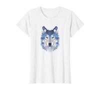 Loup géométrique Bas Poly Art - Cadeau pour Amoureux de la Faune et de la Nature T-Shirt Graphique avec Valeur