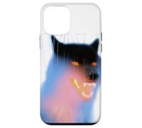 Loup Gris surréalisme éthéré Vaporwave Horreur Loups Animaux Coque pour iPhone 12 Mini