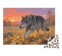 Loup grisPuzzle 1000 Pièces Educa Jouet en Bois Divertissement Créatif Décoration Intérieure Jeu Éducatif Challenge Toy pour Adultes Et Enfants À Partir De 12 Ans 1000pcs (75x50cm)